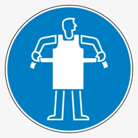 Apron, Safety, Required, Protection Suit, Blue, Sign - Tupalo Logo Png, Transparent Png, Free Download