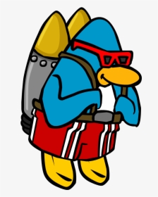 Club Penguin Wiki - Club Penguin Jetpack Surfer, HD Png Download, Free Download