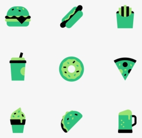 Rotten Junk Food Icons Rotten Beer Taco Ice Cream Slice - Graphic Design, HD Png Download, Free Download