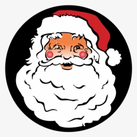 Santas Face Santa Claus Head Coloring Pages- - Desenhos De Pai Natal, HD Png Download, Free Download
