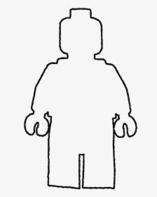 Blank Lego Man Outline, HD Png Download, Free Download