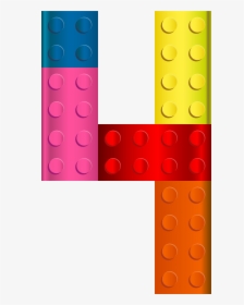 Lego Number Four Transparent Clip Art Image Lego Font Number 4 Hd Png Download Kindpng