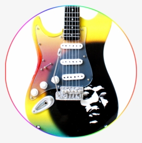 Jimi Hendrix Miniature Guitar Special Edition Selfie, - Jimi Hendrix Art, HD Png Download, Free Download
