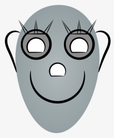 Female Robots Face Clip Arts - Oval Robot Face Cartoon, HD Png Download, Free Download