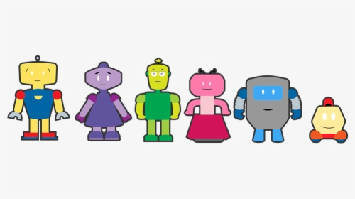 Robots, Adorable, Characters, Cute, Icons, Machine - Animasi Kartun Karakter Simple, HD Png Download, Free Download