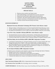 Resume Examples For Business Jobs, HD Png Download, Free Download