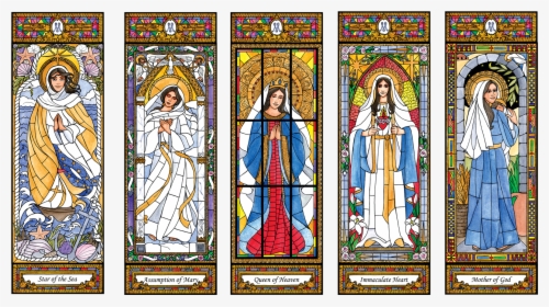 Vidriera Virgen Maria - Mary Bulletin Board Sets, HD Png Download, Free Download