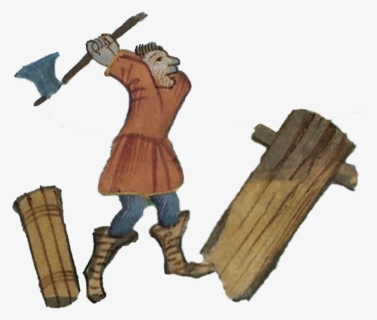 Wood - Cutting Wood With Axe Png, Transparent Png, Free Download