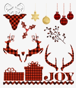Buffalo Plaid, Lumberjack Christmas, Deer, Christmas - Free Buffalo Plaid Clipart, HD Png Download, Free Download