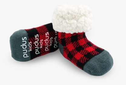 Pudus Red Lumberjack Kids Socks - Sock, HD Png Download, Free Download