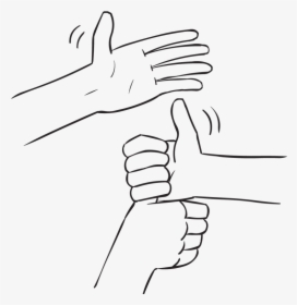 Three Hands Forming A Stack Of Joined Hands By Holding - Sketch, HD Png Download, Free Download