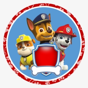 Paw Patrol Badges Free Printable Birthday Banner Red - Patrulha Canina Adesivo Redondo, HD Png Download, Free Download