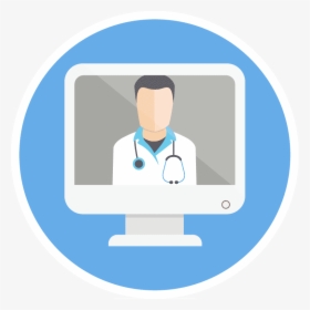 Pediatric Telemedicine For Kids - Doctor Online Icon Png, Transparent Png, Free Download