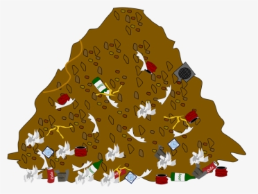Waste Container Landfill Trash Clip Art - Pile Of Garbage Clipart, HD Png Download, Free Download