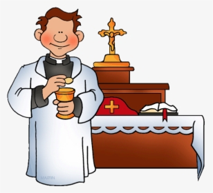 Priest Baptism Clip Art - Catholic Clipart, HD Png Download, Free Download
