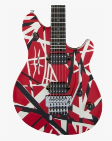 Evh Wolfgang Special Ebony Red W/black/white Stripes, HD Png Download, Free Download