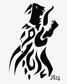 Tribal Dragon Head Logo 6 By Heidi, HD Png Download, Free Download