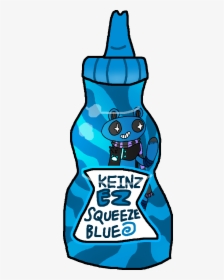 A Bottle Of Keinz Unten Blue Ketchup As It Appears, HD Png Download, Free Download