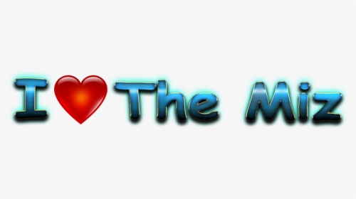 The Miz Love Name Heart Design Png, Transparent Png, Free Download
