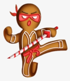 Ninja Clipart Gingerbread, HD Png Download, Free Download