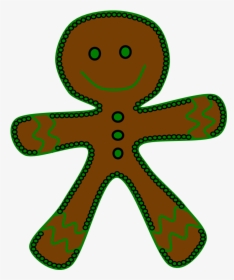 Gingerbread Man, Green Frosting, HD Png Download, Free Download