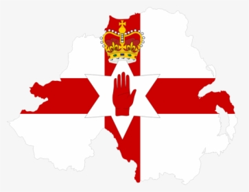 Northern Ireland"s Map And Flag, HD Png Download, Free Download