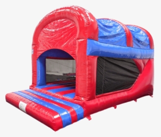 Red And Blue Rear Slide Combo Bouncy Castle, HD Png Download, Free Download