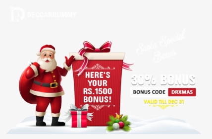 1500 Bonus With Santa Special Bonus Offer, HD Png Download, Free Download