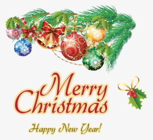 Merry Christmas And Happy New Year Png, Transparent Png, Free Download