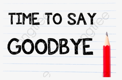 Pencil Handwritten Word Goodbye, HD Png Download, Free Download
