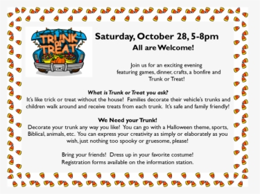 Trunk Or Treat, HD Png Download, Free Download