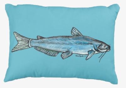 Blue Catfish Pillow, HD Png Download, Free Download