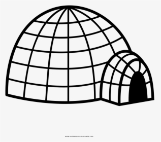 Igloo Coloring Page, HD Png Download, Free Download