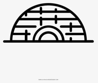 Igloo Coloring Page, HD Png Download, Free Download