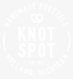 Knotspotpretzel Logo White, HD Png Download, Free Download