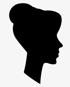 Female Profile Silhouette, HD Png Download, Free Download