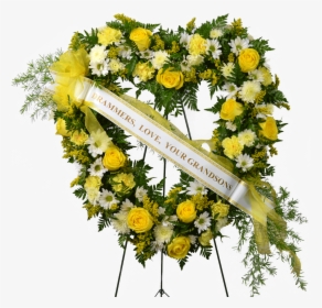 Heart Wreath For Funeral , Png Download, Transparent Png, Free Download