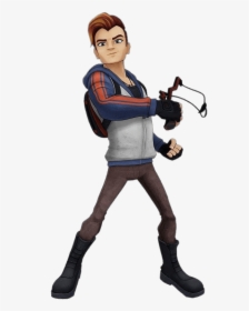 Slugterra Tad Holding Catapult, HD Png Download, Free Download