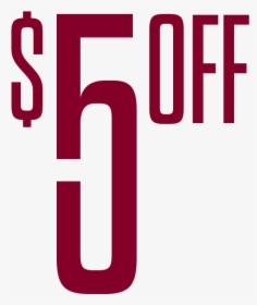 $5 Off Clip Art, HD Png Download, Free Download