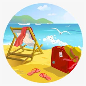 Beach Summer Clip Art, HD Png Download, Free Download