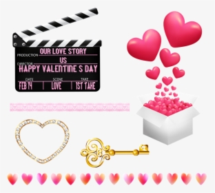 Valentine Clip Art, Valentine Banner, Valentine Candle - Png Hearts, Transparent Png, Free Download