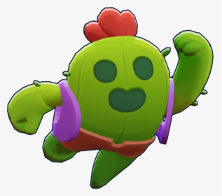 Turtle Plant Clash Brawl Stars Of Royale - Brawl Stars Spike Png, Transparent Png, Free Download