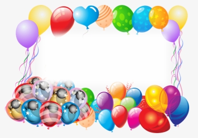 Happy Birthday Frame With Balloons - Happy Birthday 13 Year Old, HD Png Download, Free Download