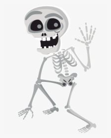 Skeleton Clipart Free Clipart Images Clipartcow - Clip Art Free Halloween Skeleton, HD Png Download, Free Download