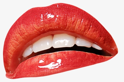 Open Mouth Teeth - Red Lips, HD Png Download, Free Download