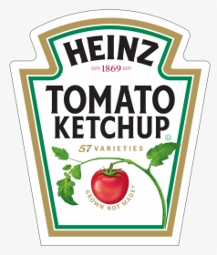 Printable Heinz Ketchup Label , Png Download - Heinz Tomato Ketchup Logo, Transparent Png, Free Download