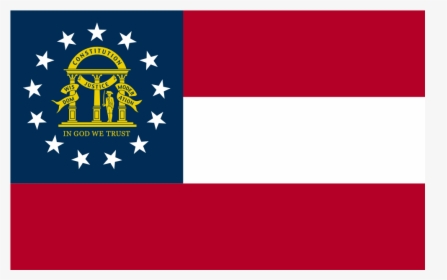 Us Ga Georgia Flag Icon - Georgia State Flag, HD Png Download, Free Download