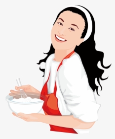Transparent Girls Cooking Clipart - Female Chef Clipart Png, Png Download, Free Download