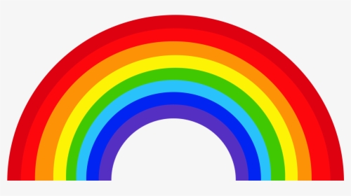 Rainbow - Cartoon Rainbow Background, HD Png Download - kindpng