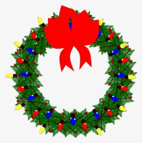 Clip Art Christmas Wreath, HD Png Download, Free Download